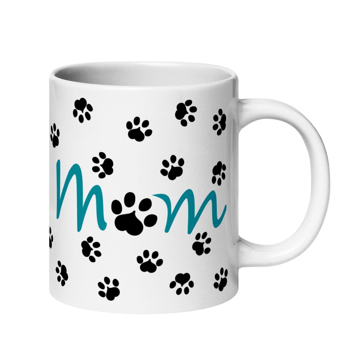 Cat Paws Mug - Teal (2)
