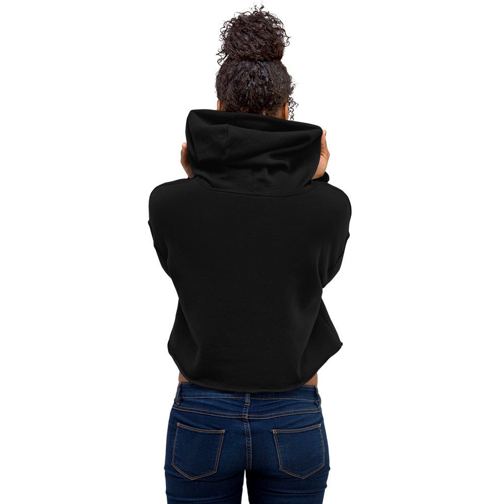Cat Mom Scattered Paws Cropped Hoodie