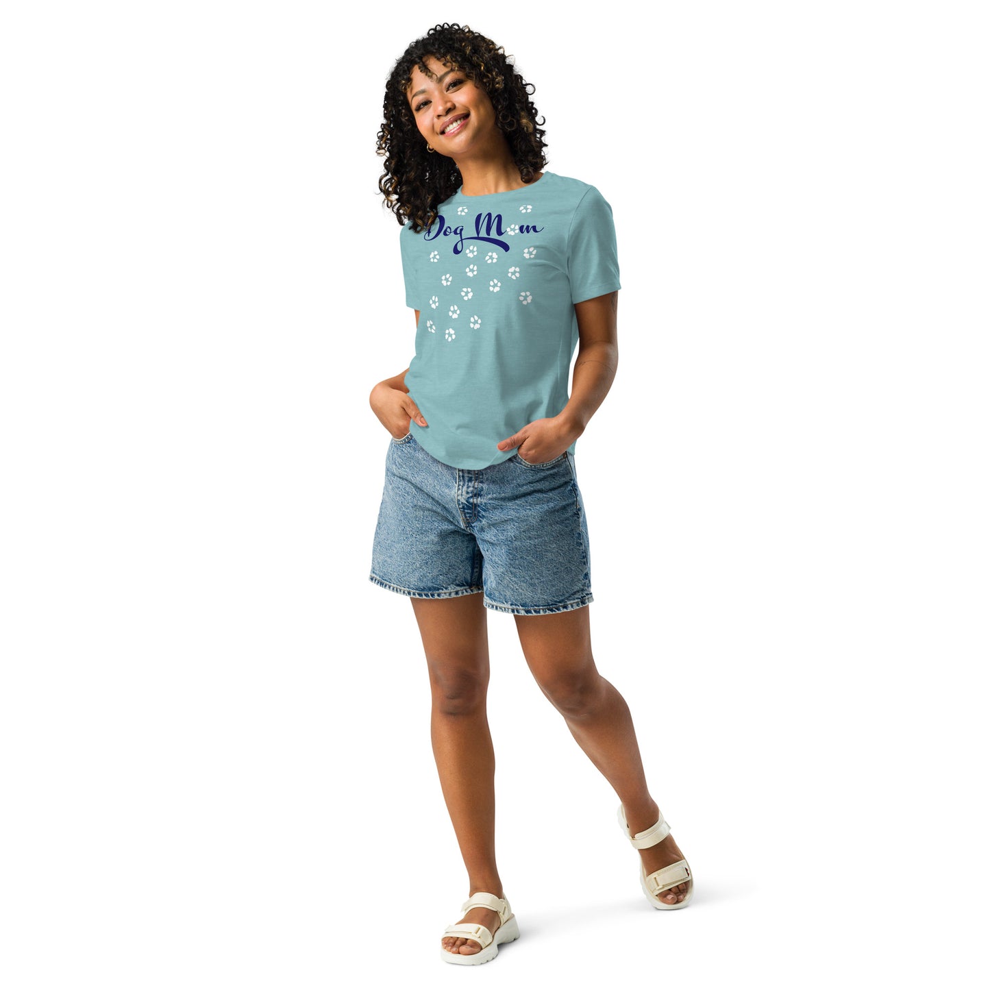 Dog Mom Scattered Paws Women's T-Shirt