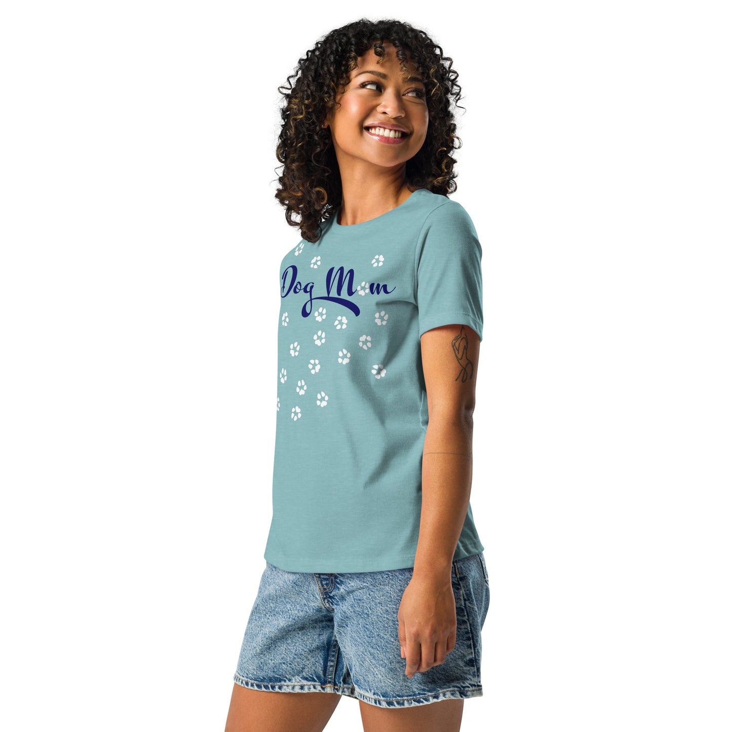 Dog Mom Scattered Paws Women's T-Shirt