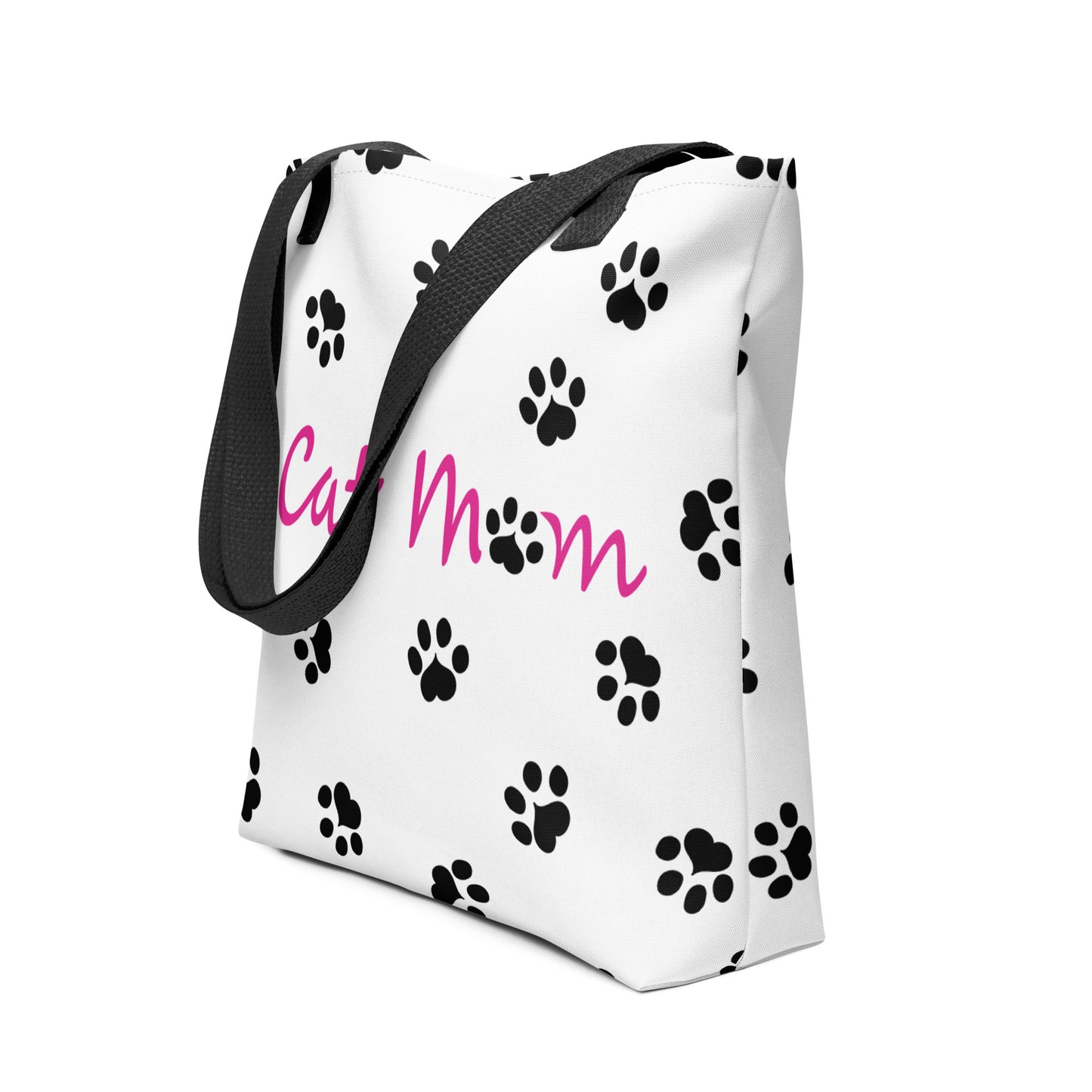 Cat Paw Tote Bag - White, Black, Pink