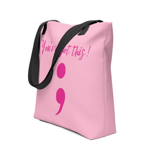 Awareness Tote - Pink / Black