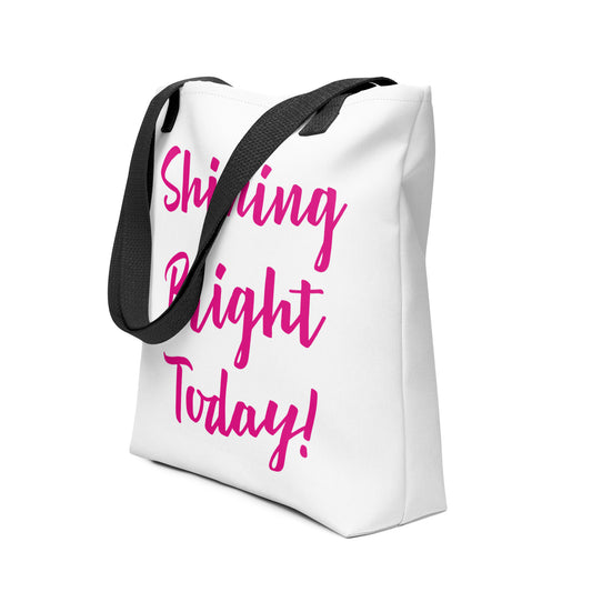 Shining Bright Today Tote - Pink / Black / White