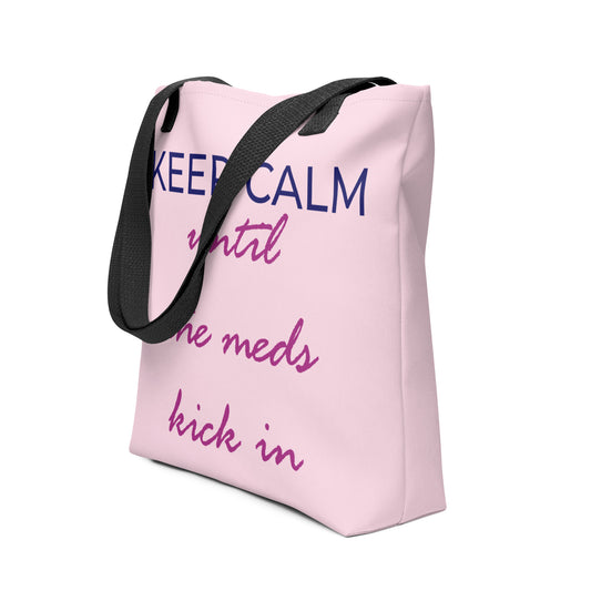 Keep Calm...- Tote (Pink / Purple / Black)