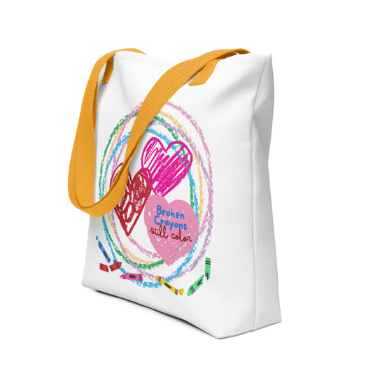 Broken Crayons Still Color - Yellow Handle Tote