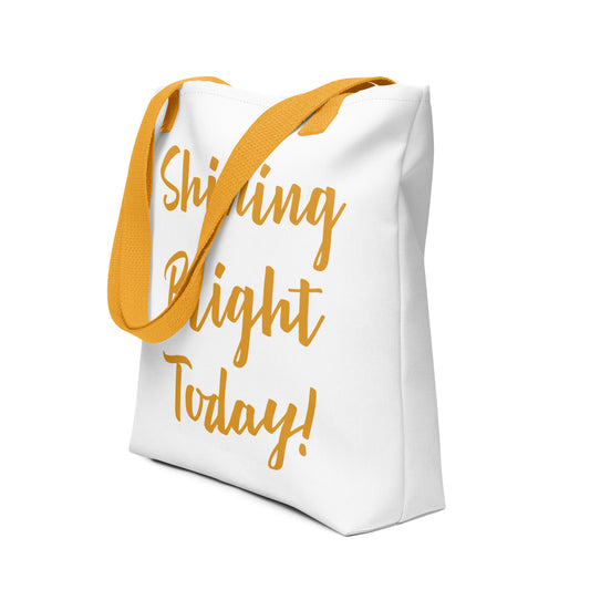 Shining Bright Today Tote - Warm Yellow / White