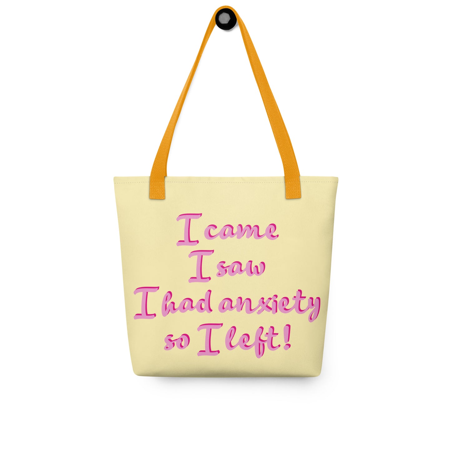 I came, I saw... - Tote (Yellow / Pink)