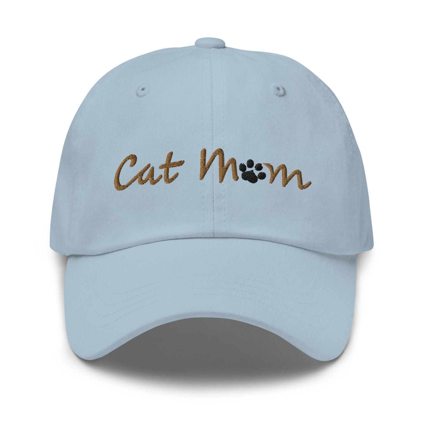 Cat Mom Hat - Gold Lettering