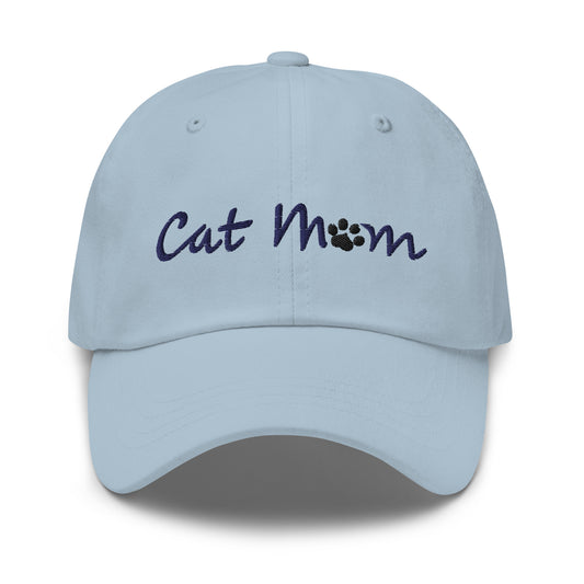 Cat Mom Cap - Navy Lettering