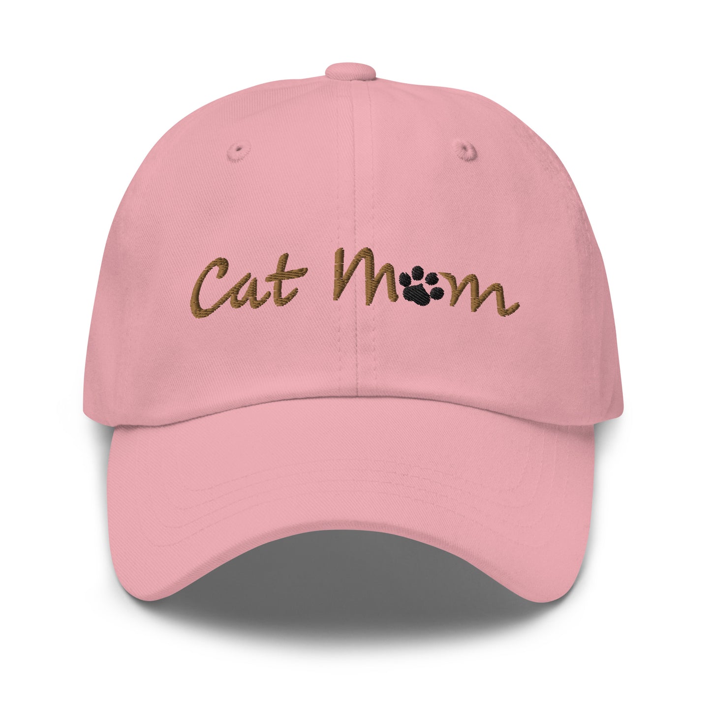 Cat Mom Hat - Gold Lettering