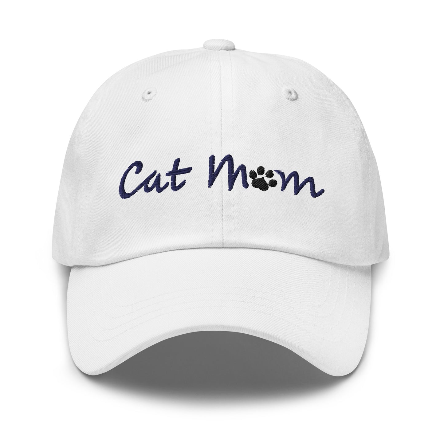 Cat Mom Cap - Navy Lettering