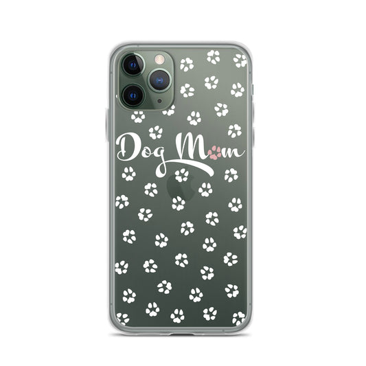 Dog Mom - White Paws - Clear Case for iPhone®