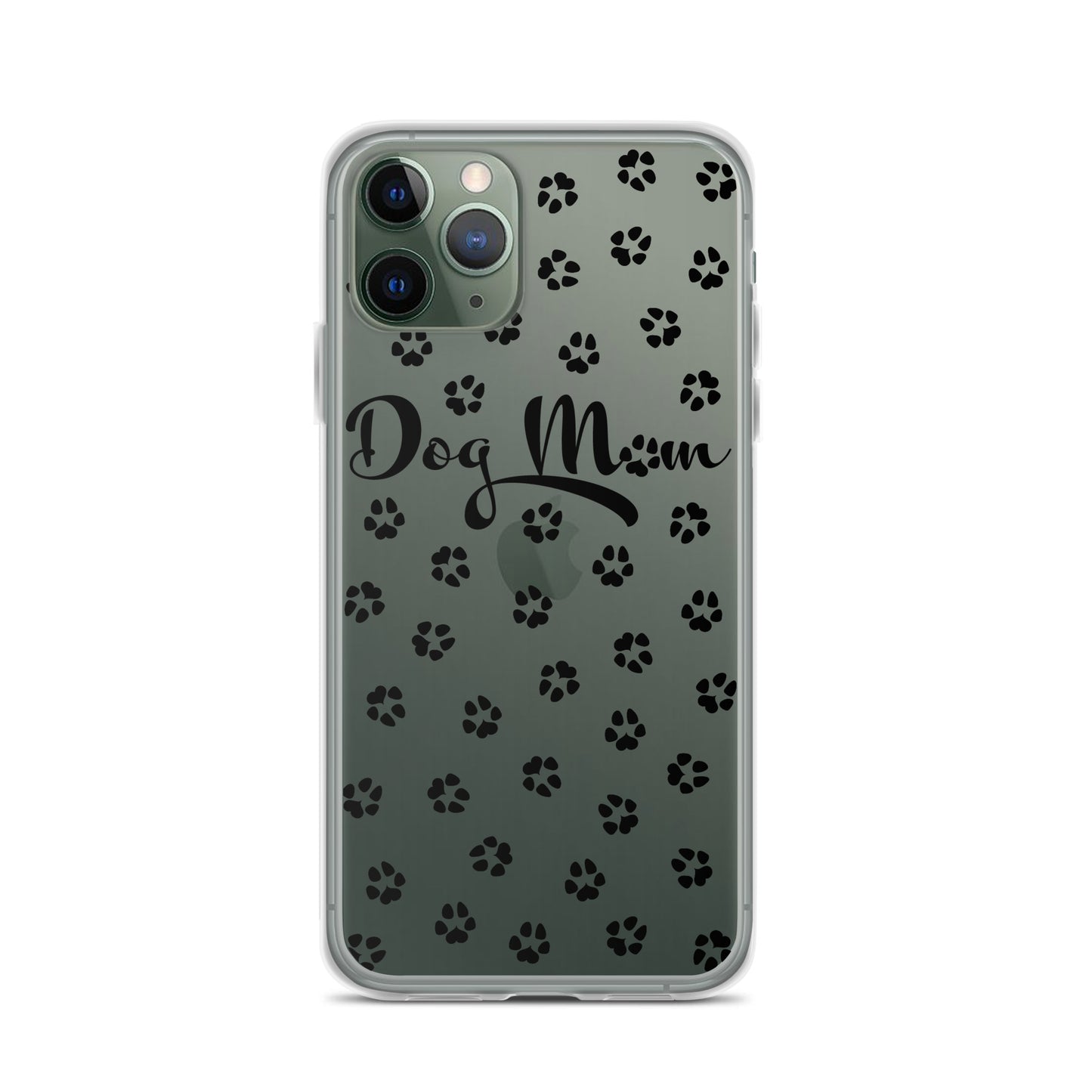 Dog Mom - Black Paws - Clear Case for iPhone®