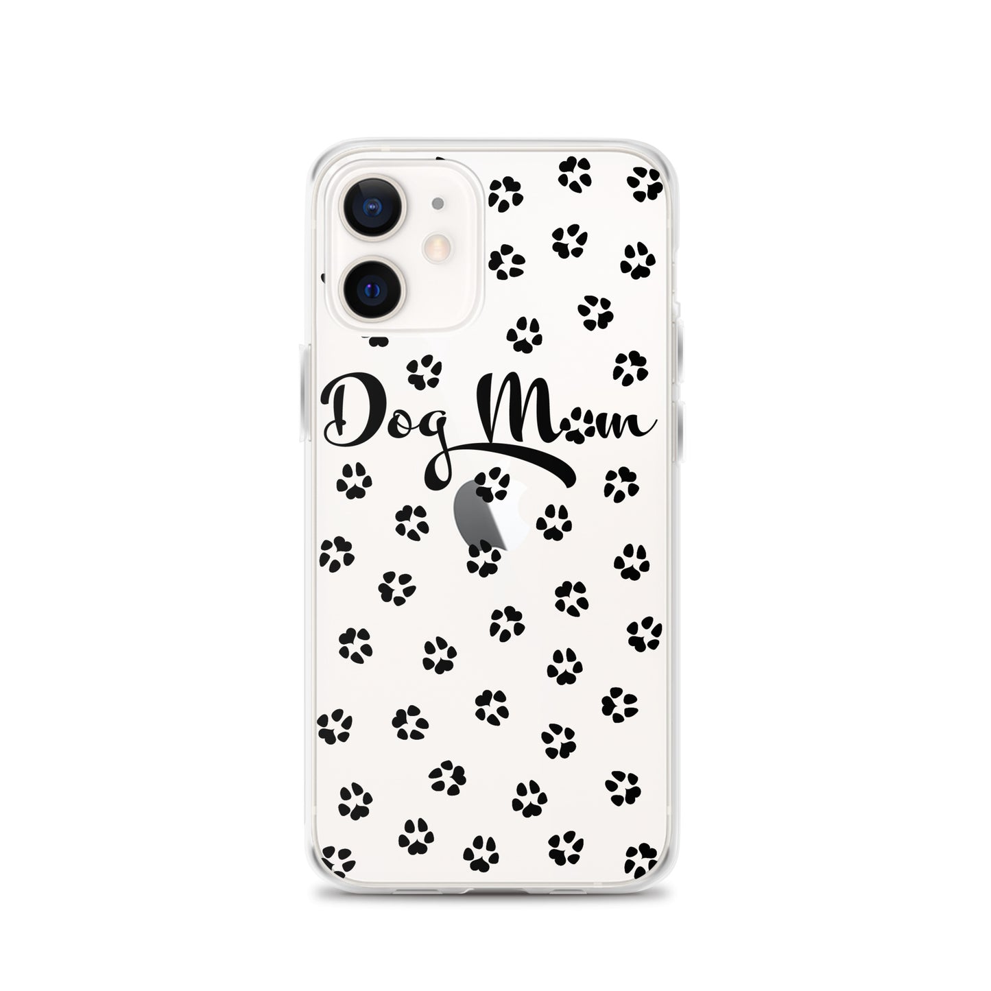 Dog Mom - Black Paws - Clear Case for iPhone®