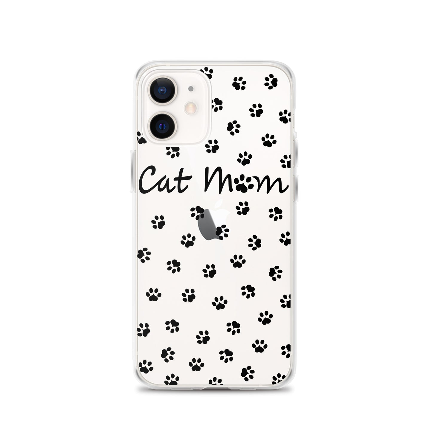 Cat Mom - Black Paws - Clear Case for iPhone®