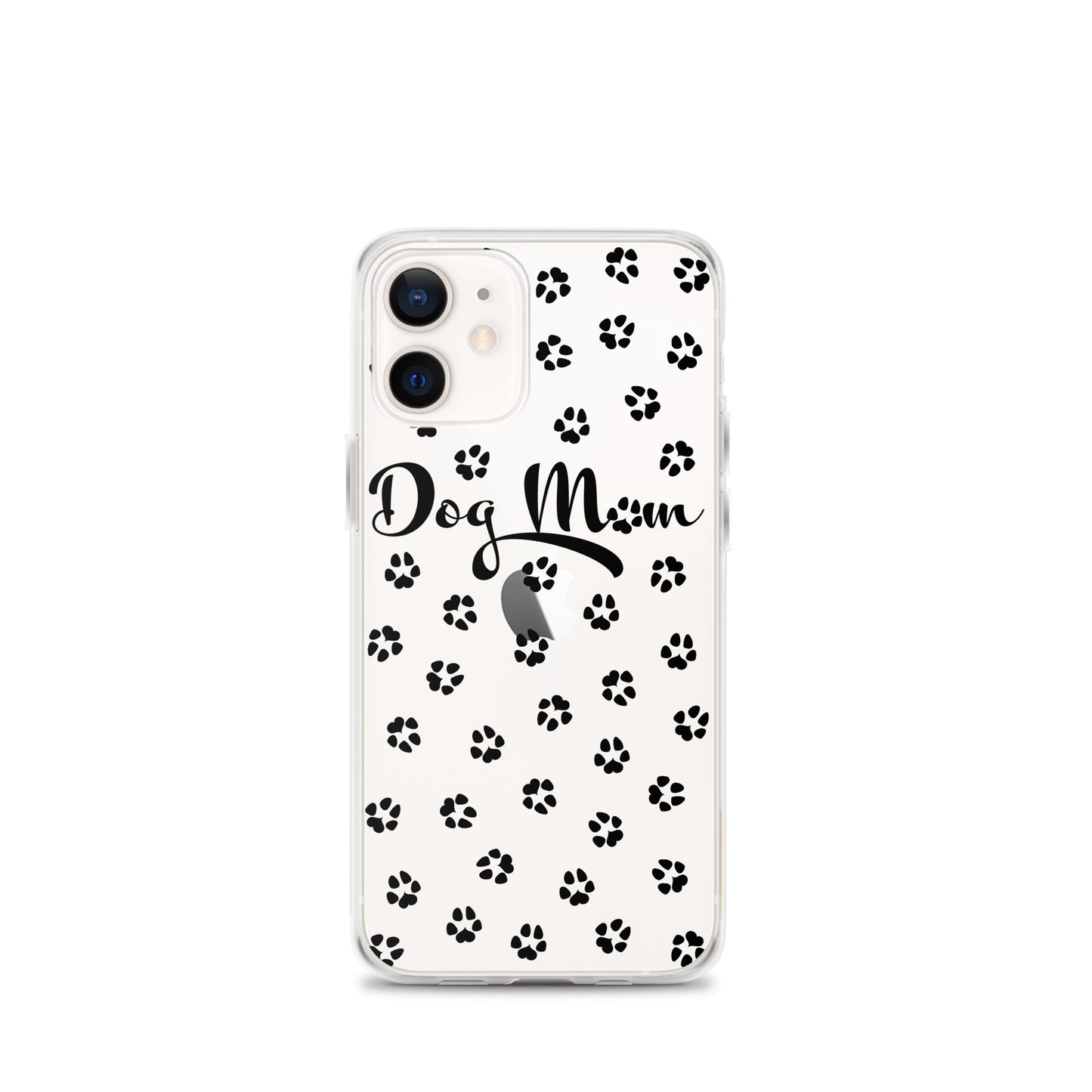 Dog Mom - Black Paws - Clear Case for iPhone®