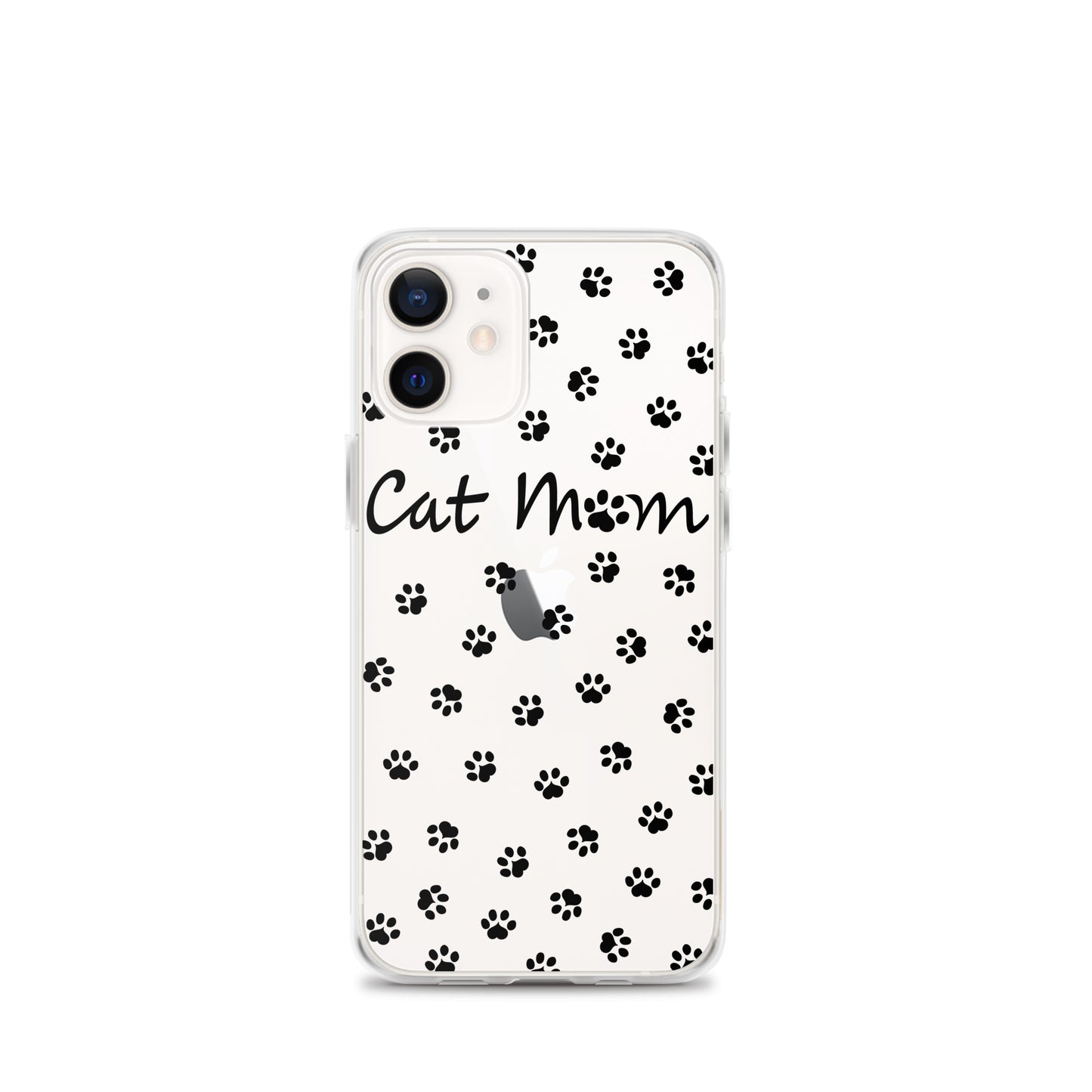 Cat Mom - Black Paws - Clear Case for iPhone®