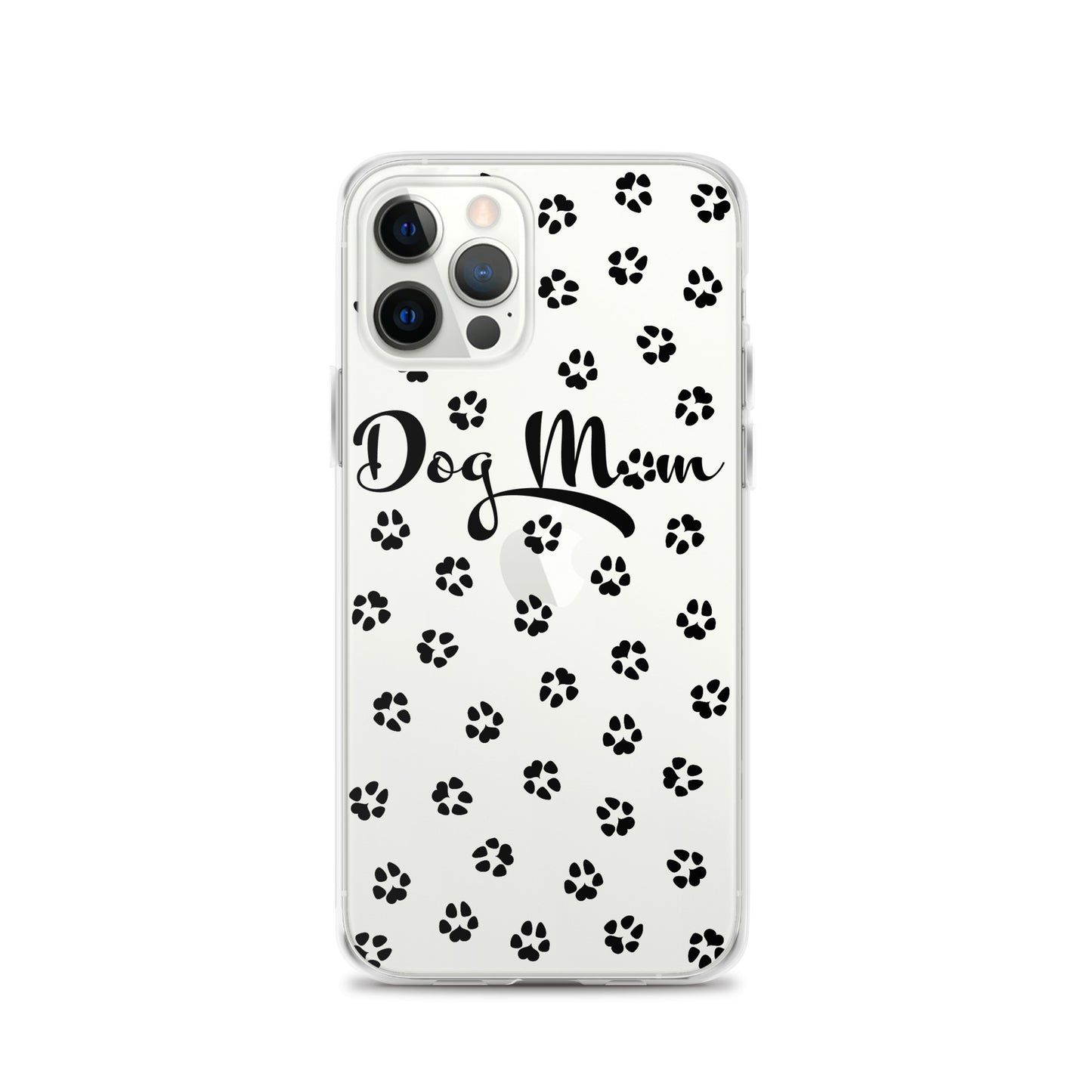 Dog Mom - Black Paws - Clear Case for iPhone®