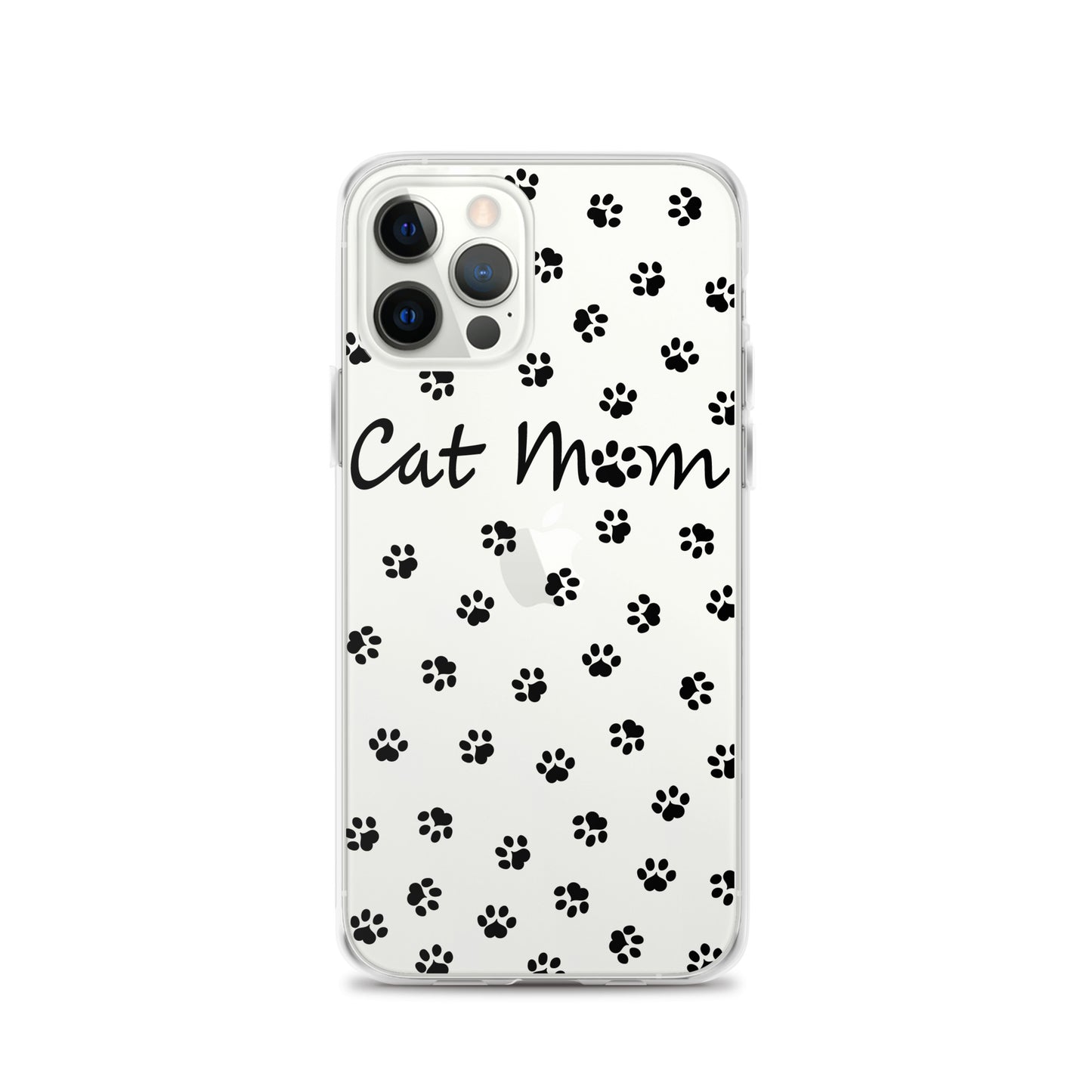 Cat Mom - Black Paws - Clear Case for iPhone®