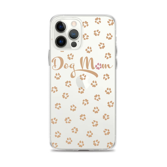 Dog Mom - Gold Paws - Clear Case for iPhone®