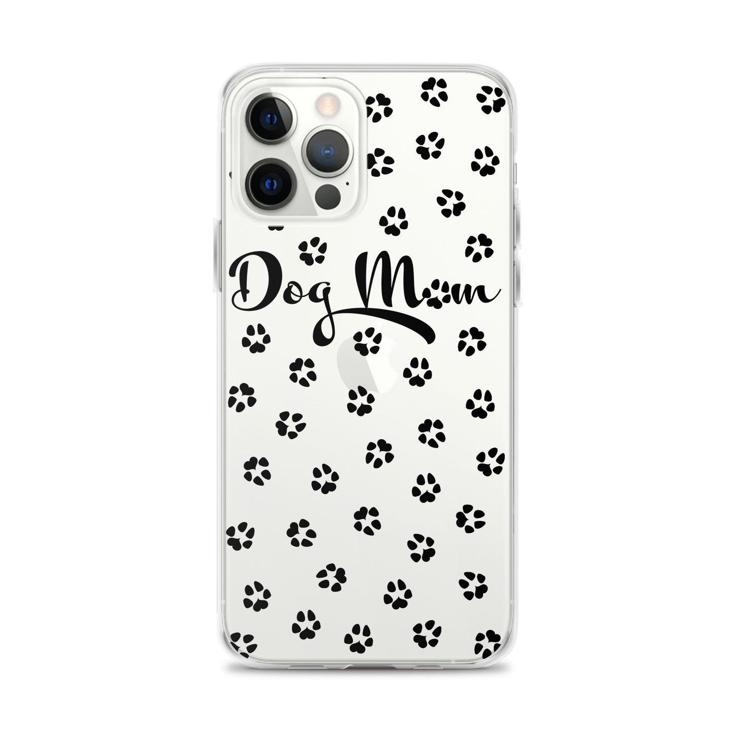 Dog Mom - Black Paws - Clear Case for iPhone®