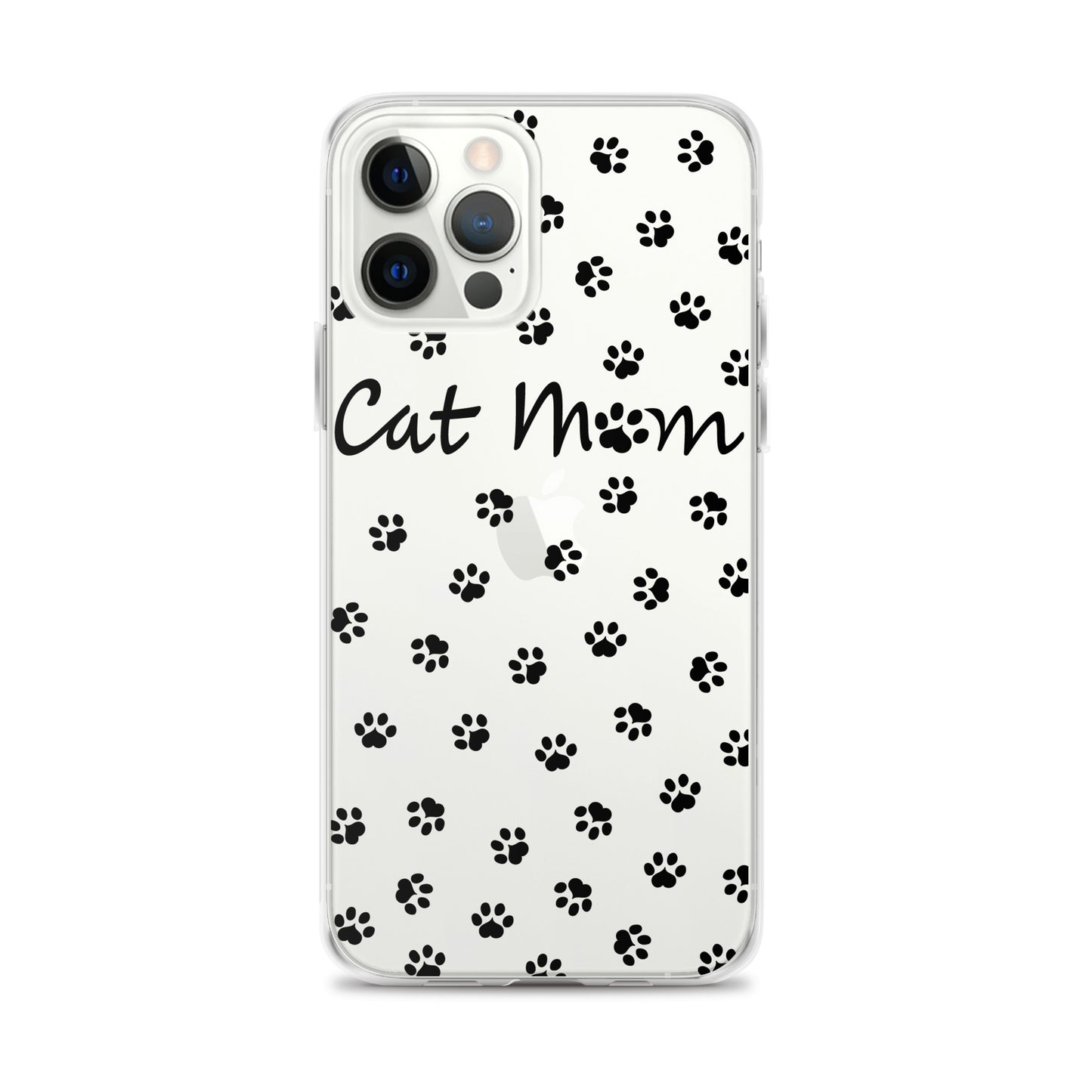 Cat Mom - Black Paws - Clear Case for iPhone®
