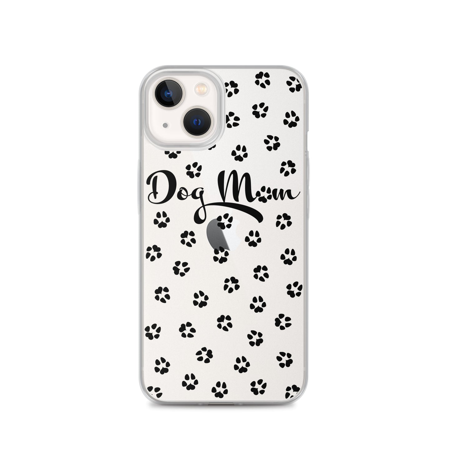 Dog Mom - Black Paws - Clear Case for iPhone®