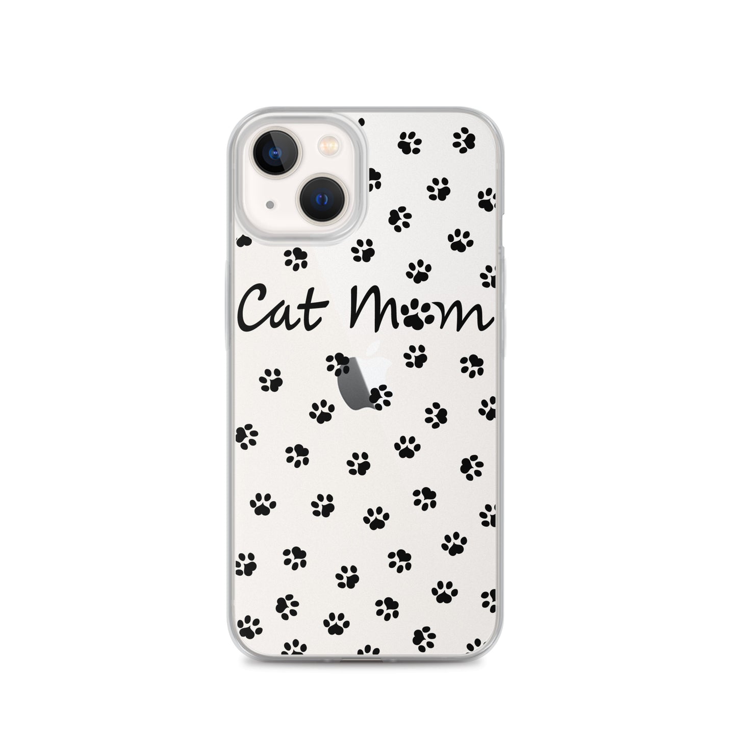 Cat Mom - Black Paws - Clear Case for iPhone®