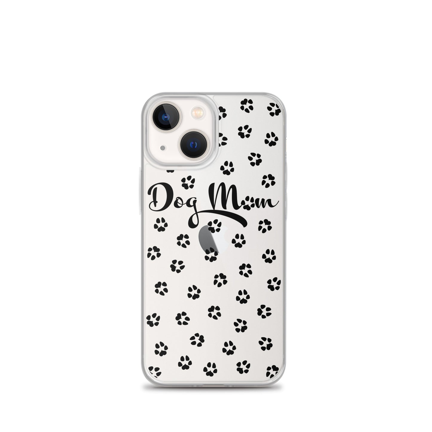 Dog Mom - Black Paws - Clear Case for iPhone®