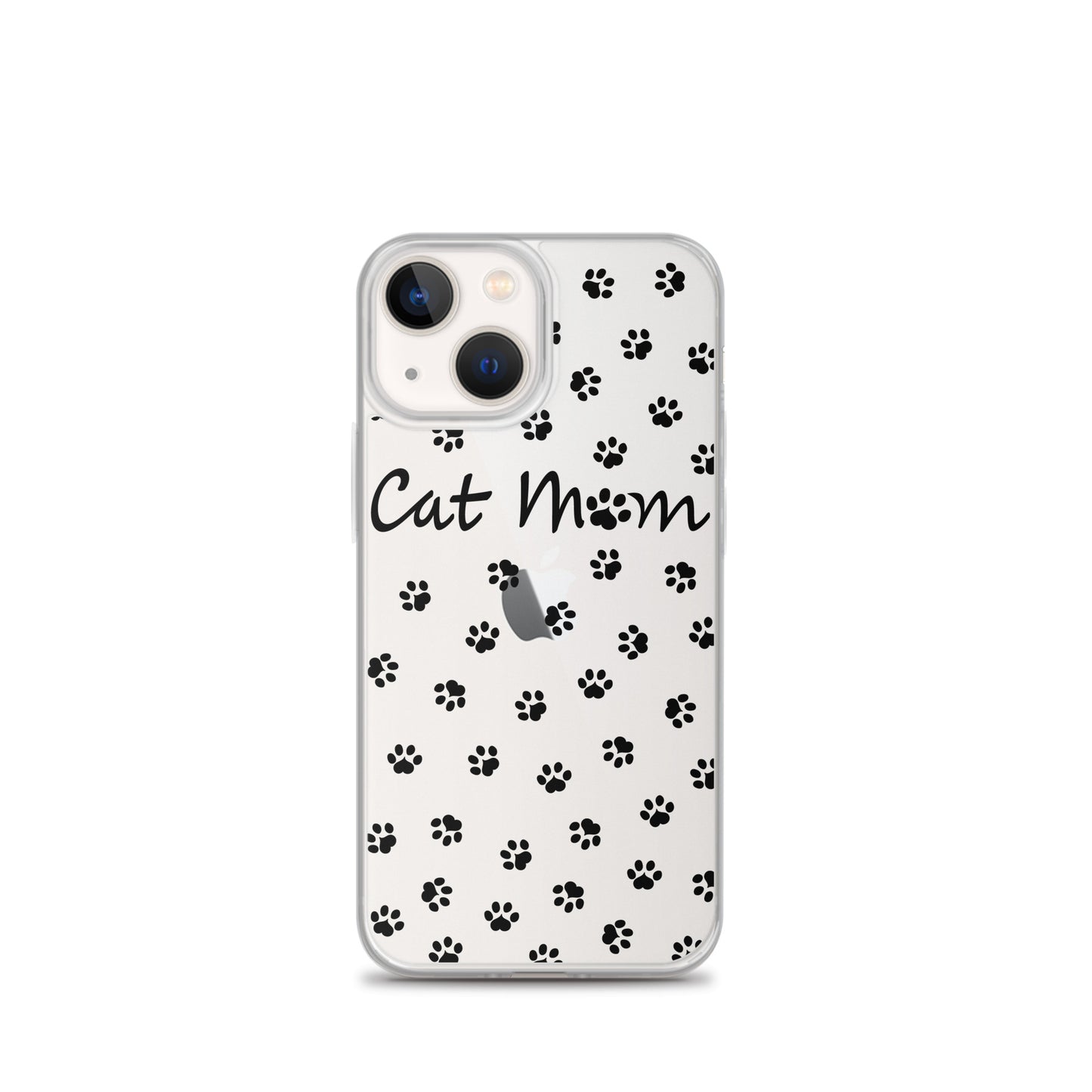 Cat Mom - Black Paws - Clear Case for iPhone®