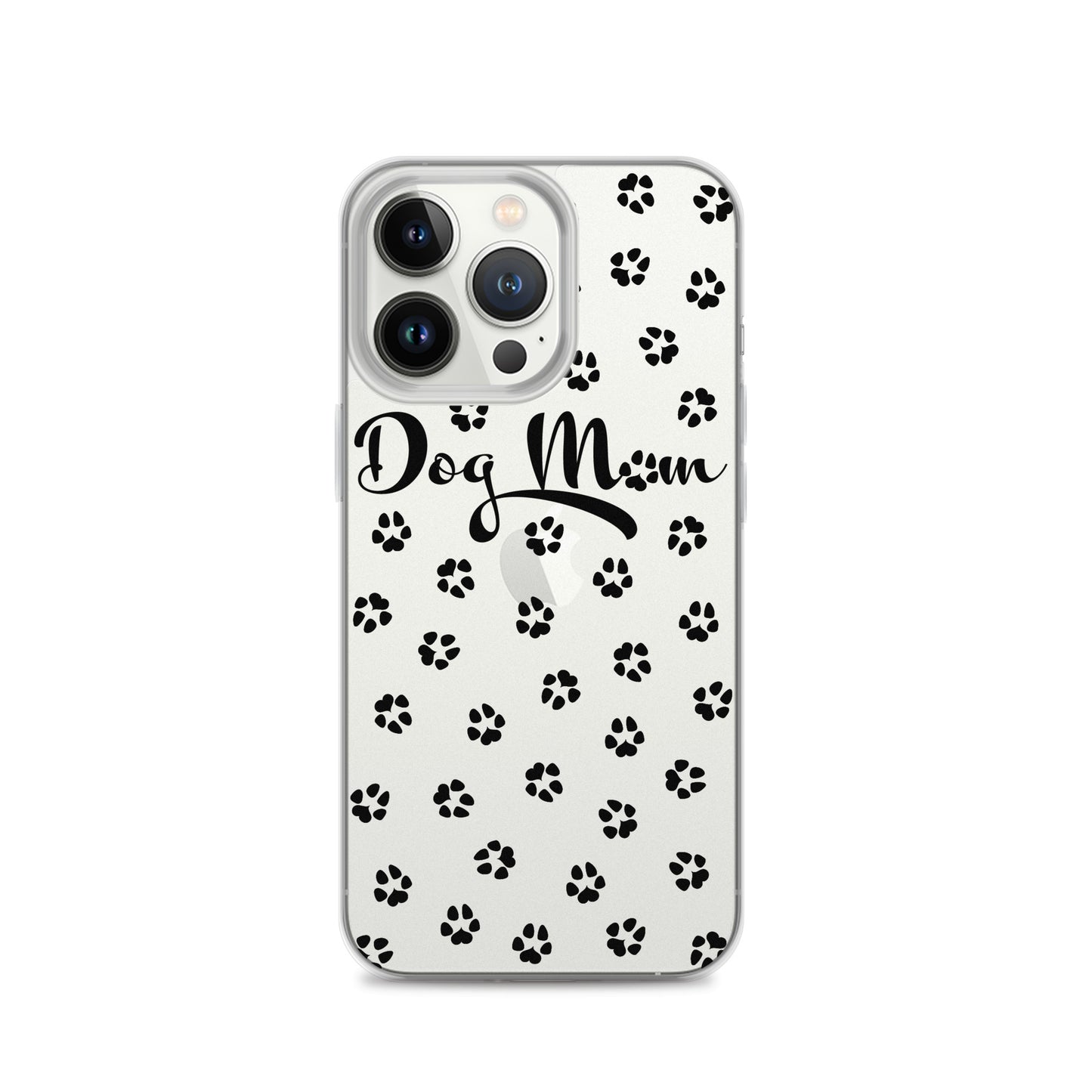 Dog Mom - Black Paws - Clear Case for iPhone®