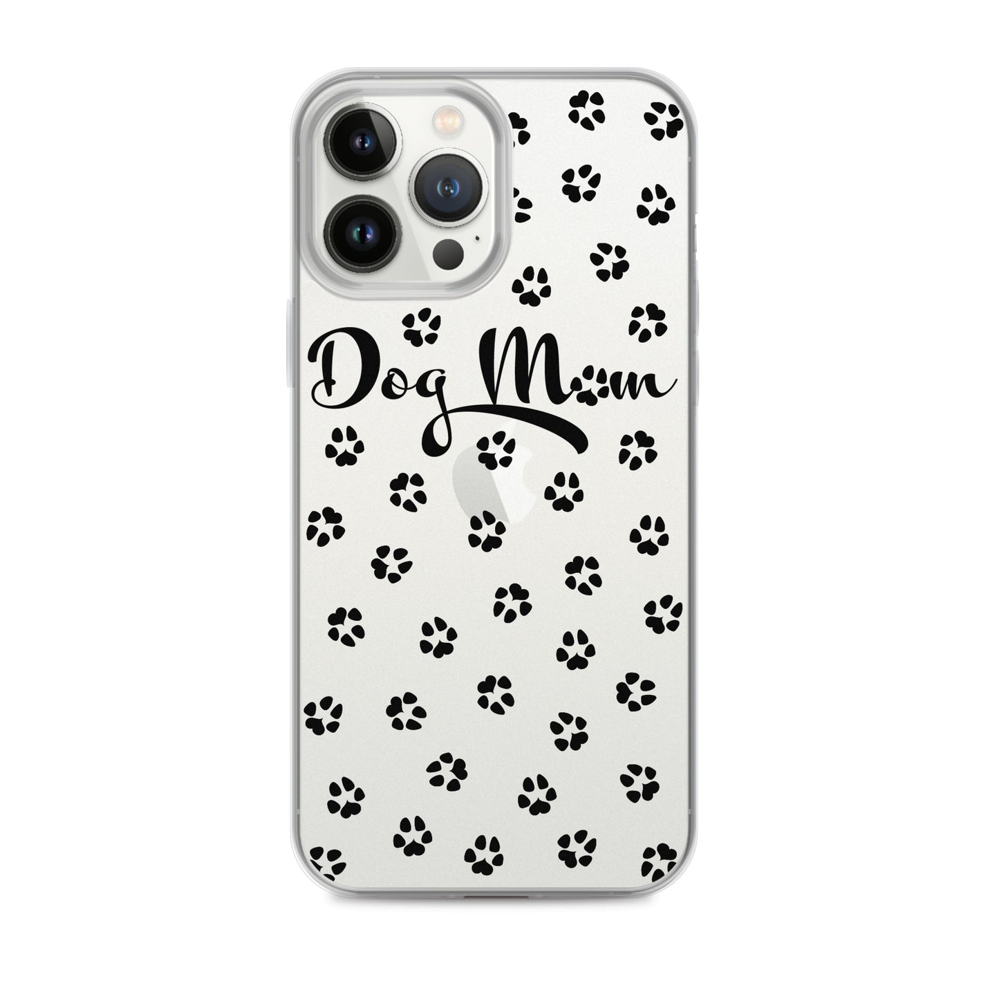 Dog Mom - Black Paws - Clear Case for iPhone®