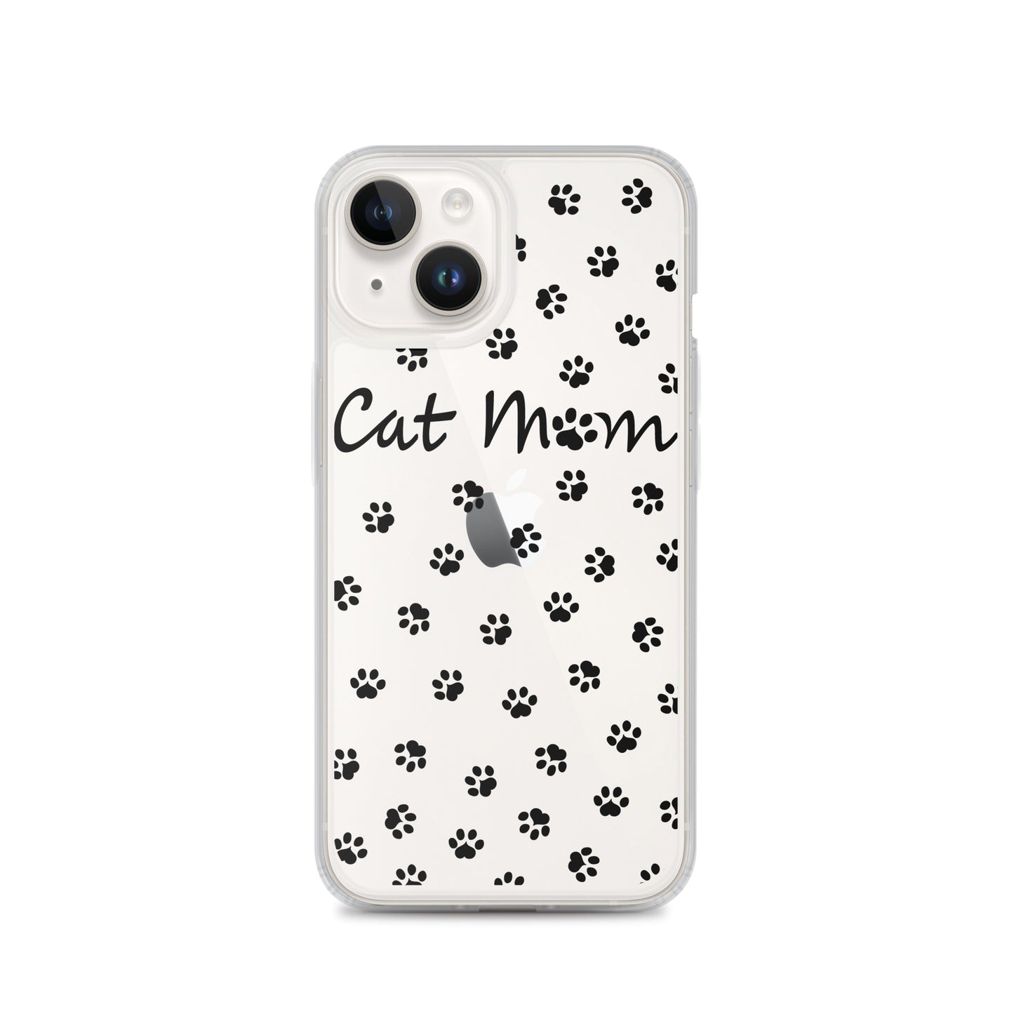 Cat Mom - Black Paws - Clear Case for iPhone®