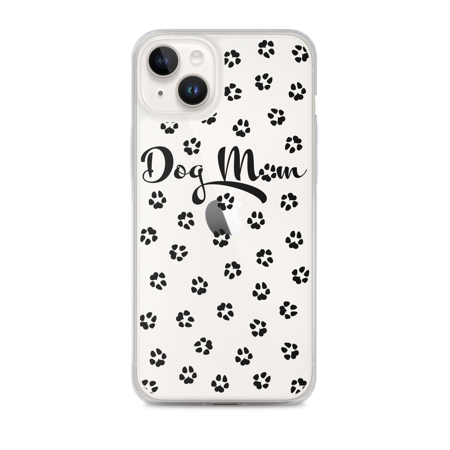 Dog Mom - Black Paws - Clear Case for iPhone®