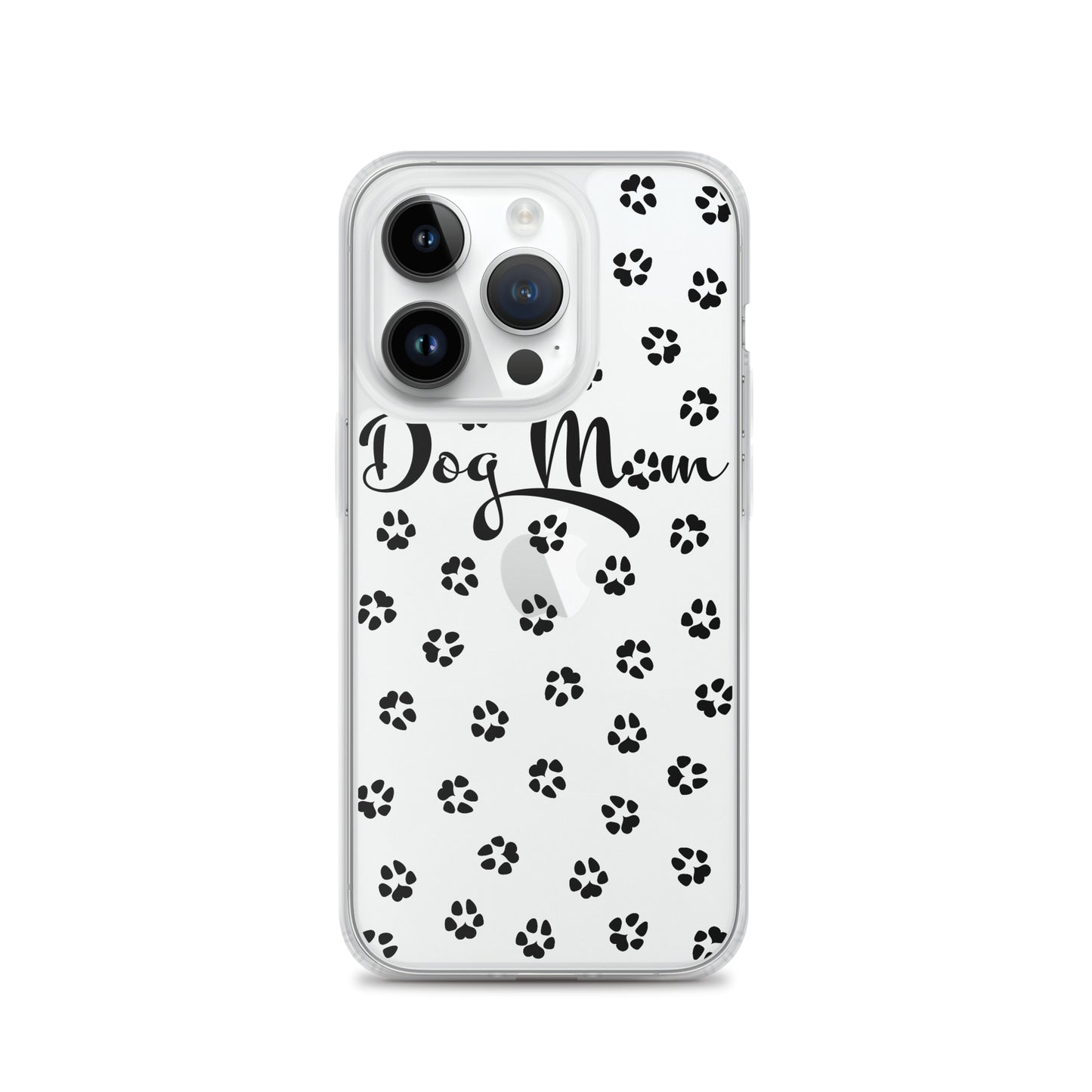 Dog Mom - Black Paws - Clear Case for iPhone®