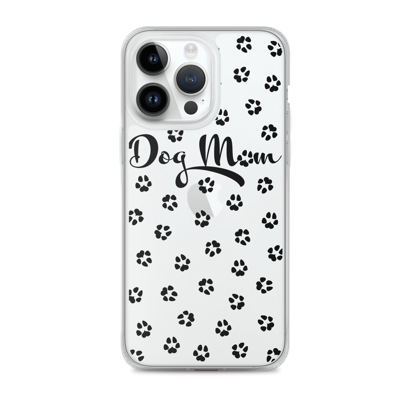 Dog Mom - Black Paws - Clear Case for iPhone®