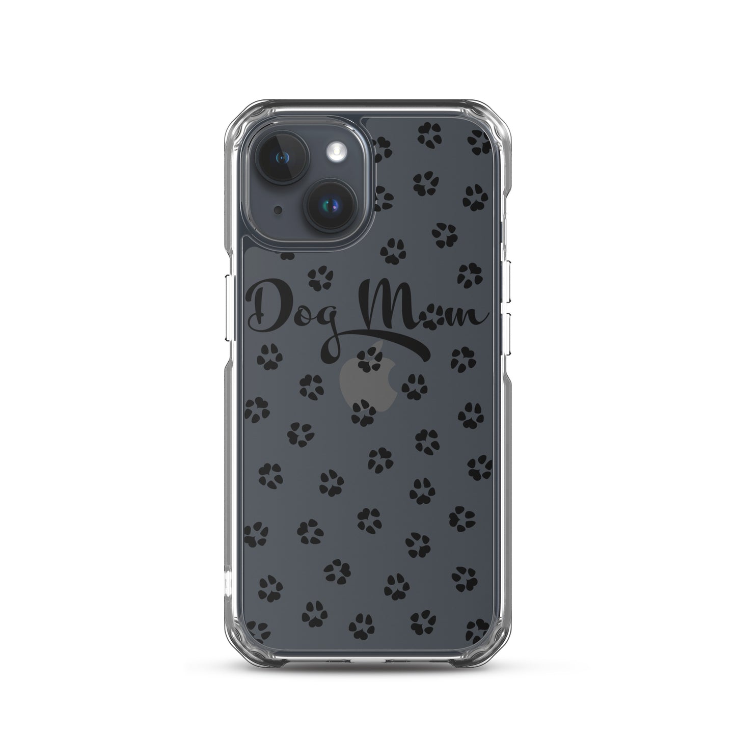 Dog Mom - Black Paws - Clear Case for iPhone®