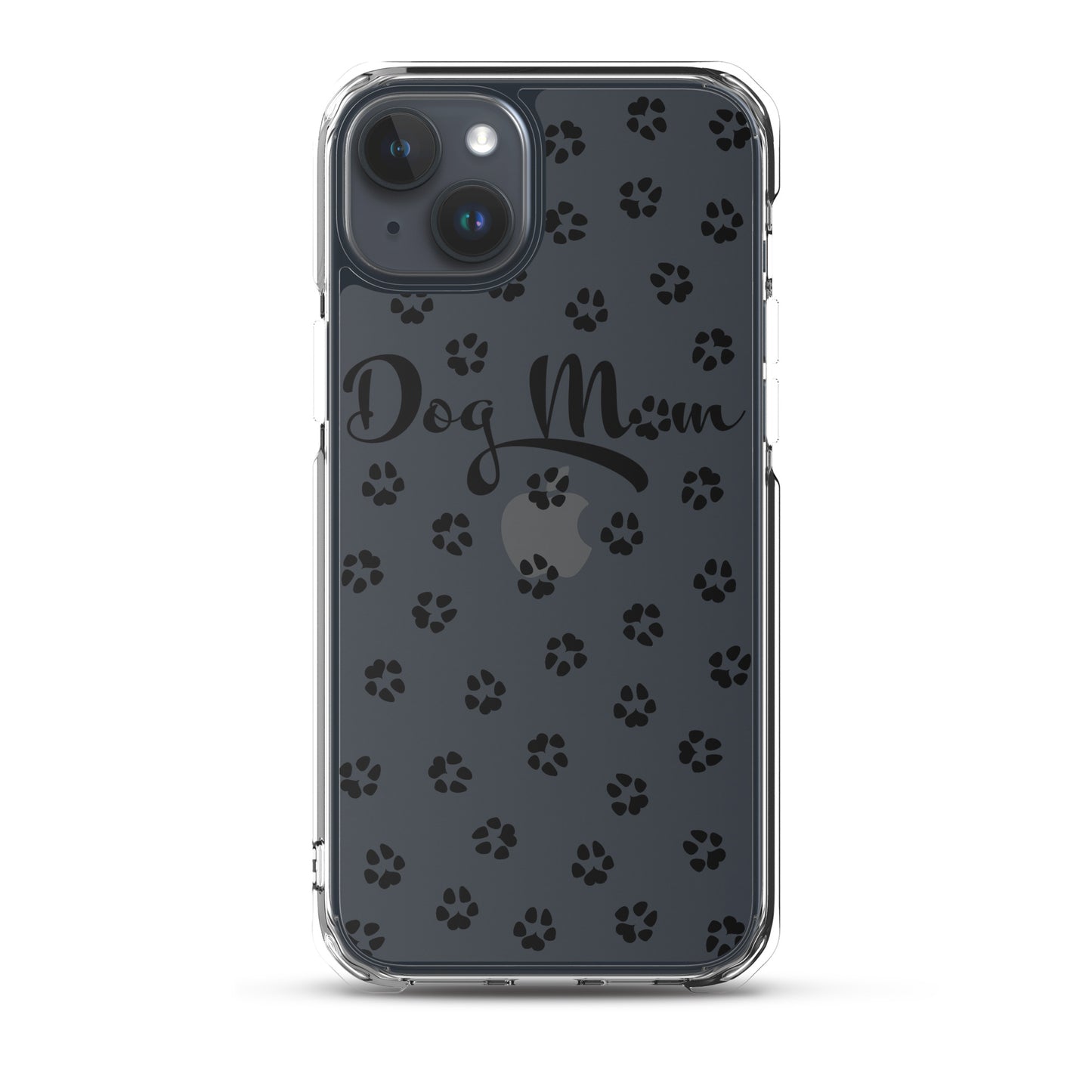 Dog Mom - Black Paws - Clear Case for iPhone®
