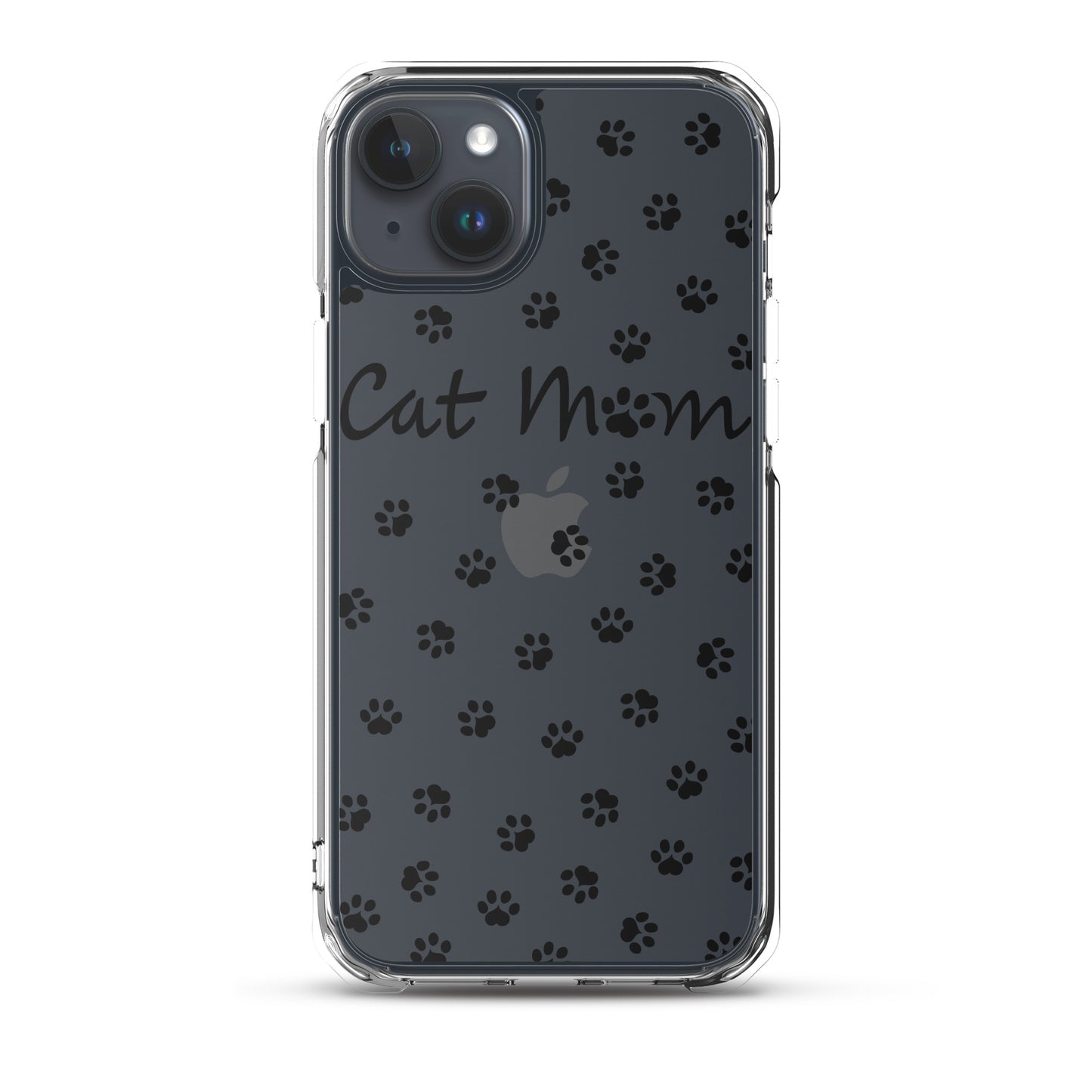 Cat Mom - Black Paws - Clear Case for iPhone®