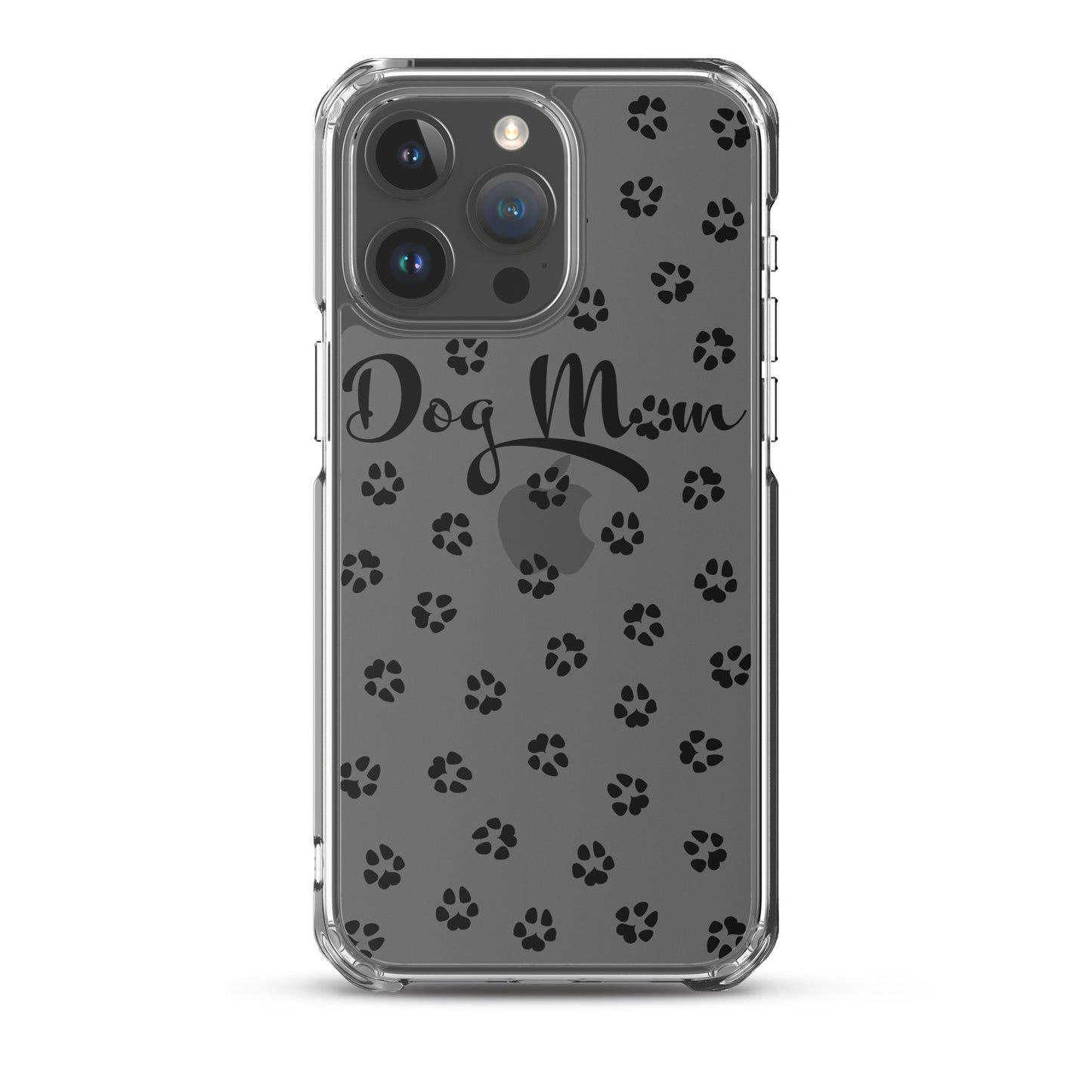 Dog Mom - Black Paws - Clear Case for iPhone®