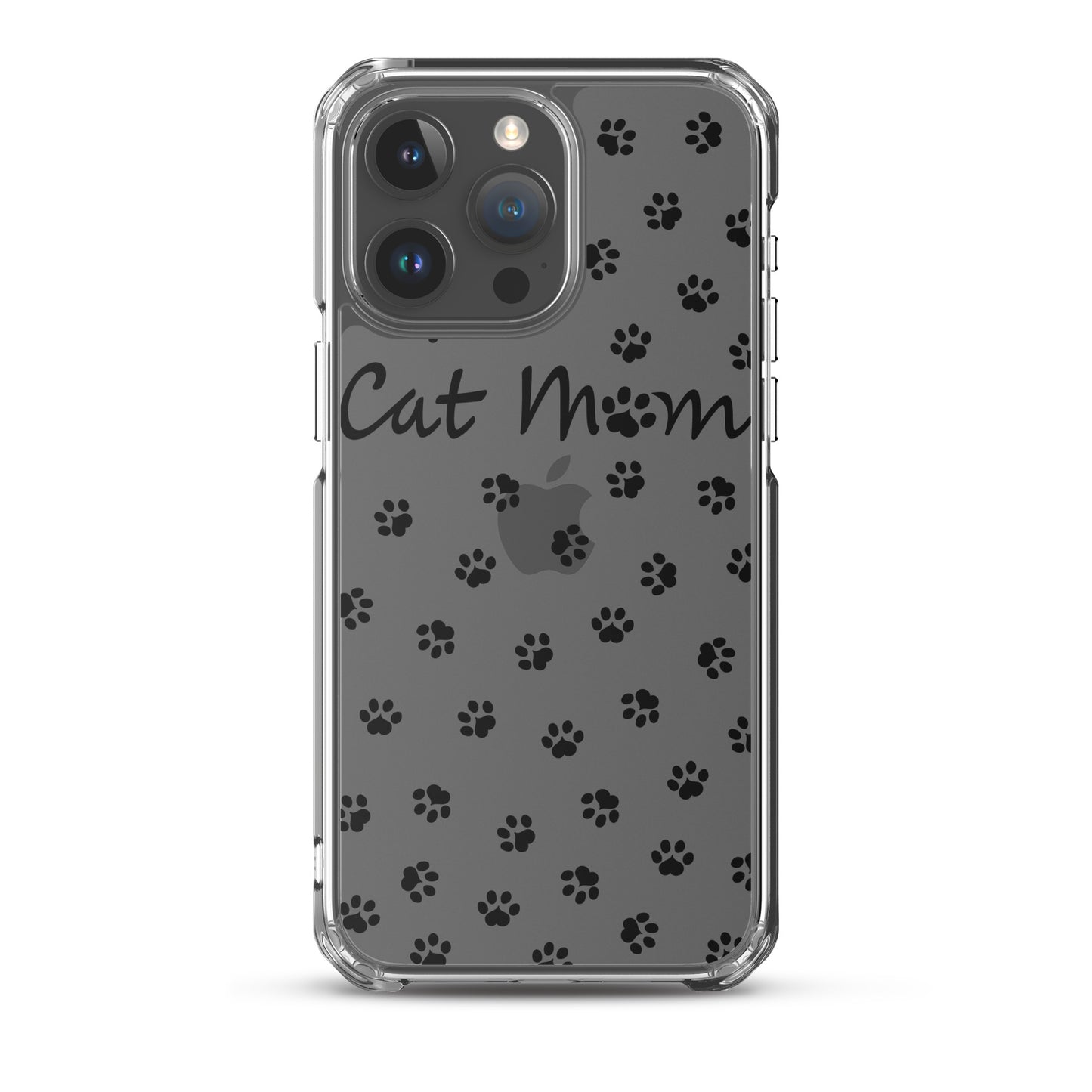 Cat Mom - Black Paws - Clear Case for iPhone®