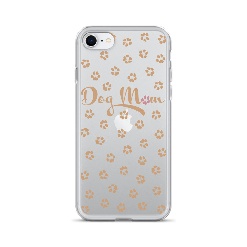 Dog Mom - Gold Paws - Clear Case for iPhone®