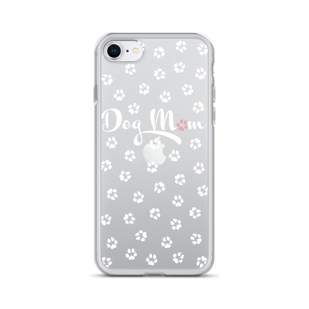 Dog Mom - White Paws - Clear Case for iPhone®