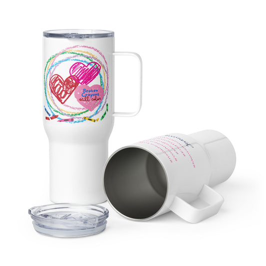 Broken Crayons Still Color with Hashtags Travel Mug