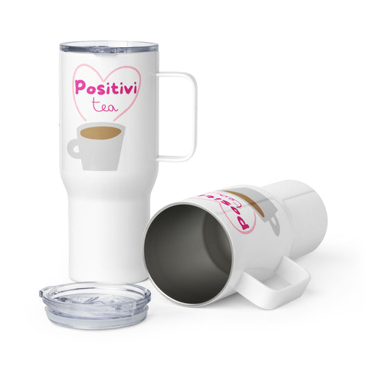 Positivi-Tea with Hashtags Travel Mug