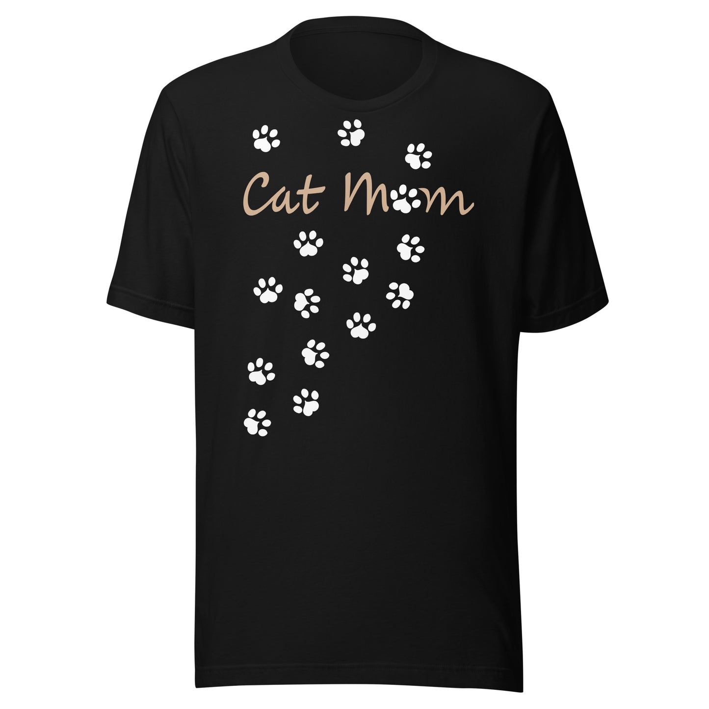 Cat Mom Scattered Paws Unisex T-shirt - Various Colors