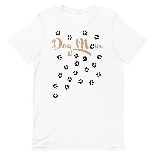 Dog Mom Scattered Paws Unisex T-shirt