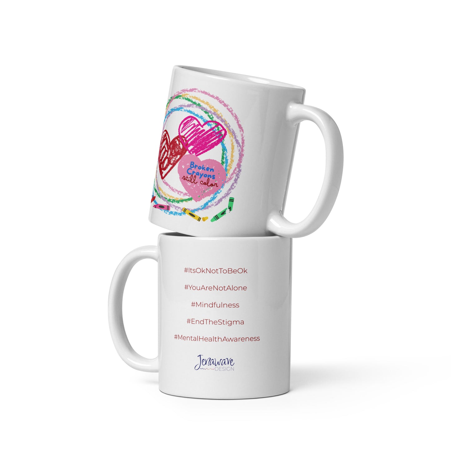 Broken Crayons Still Color with Hashtags Mug