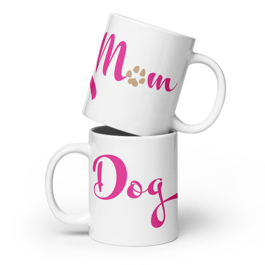 Dog Mom Mug - Pink