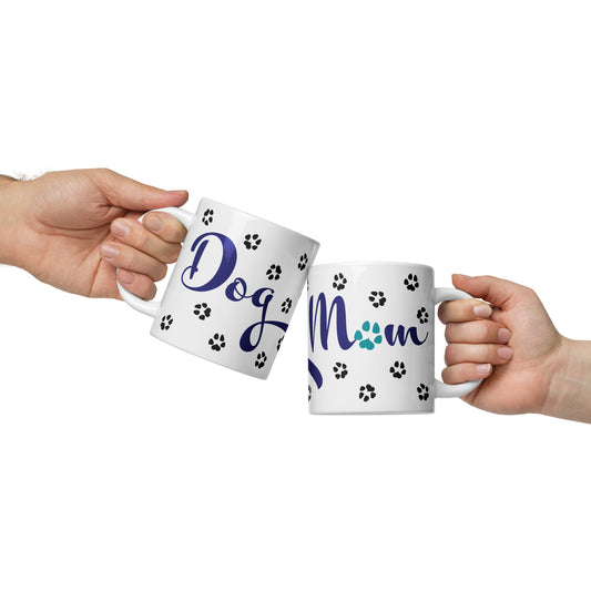 Paw Prints Mug - Navy / Black / Teal